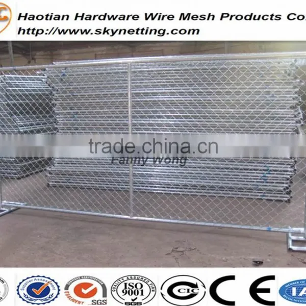 Hot Dipped Galvanized Round Pipe Frame Chain Link Temporary Fence for American Market photo-2
