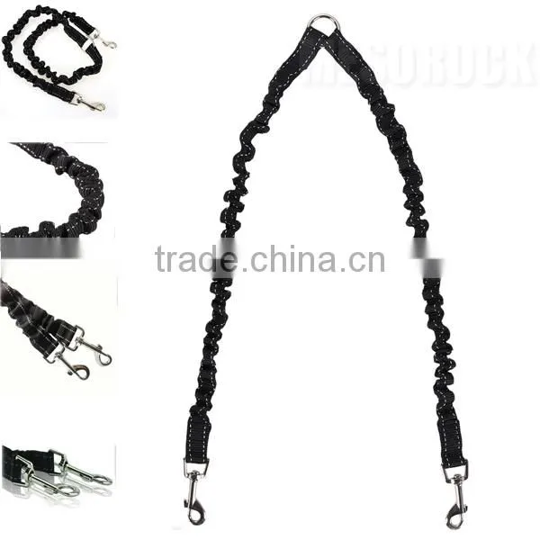 No Tangle Two Dog Adjustable Lead Dog Leash Coupler Dual Double Dog Leash photo-2