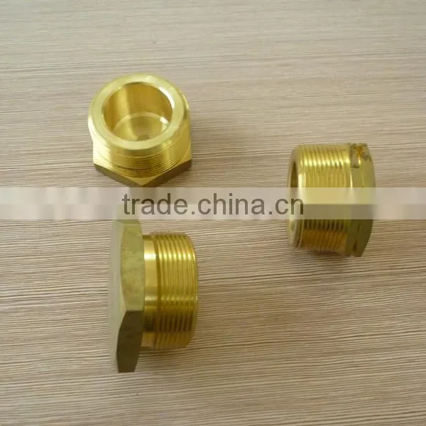Npt Bsp Cylindrical Brass Fitting ,brass Nut With Male Thread photo-2