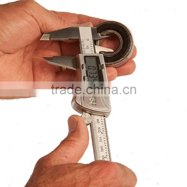 Digital Caliper, Water Resistant, Fractions, 6"/150mm, Durable Stainless Steel photo-3