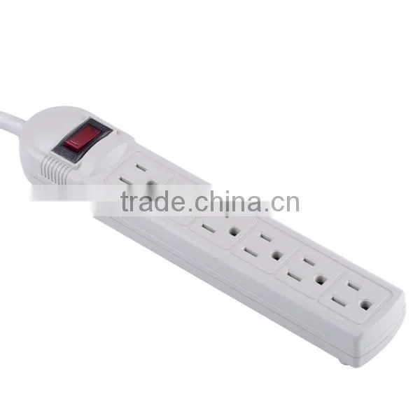 H30006 1 FT 6 Outlet Safety Surge Protector Grounded AC Wall Power Strip UL Listed photo-2