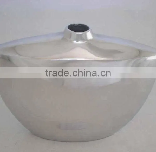 Hot Sale 2014 Indian Gifts and Crafts Home Decoration Mirror Finished Recycled Aluminum Vase