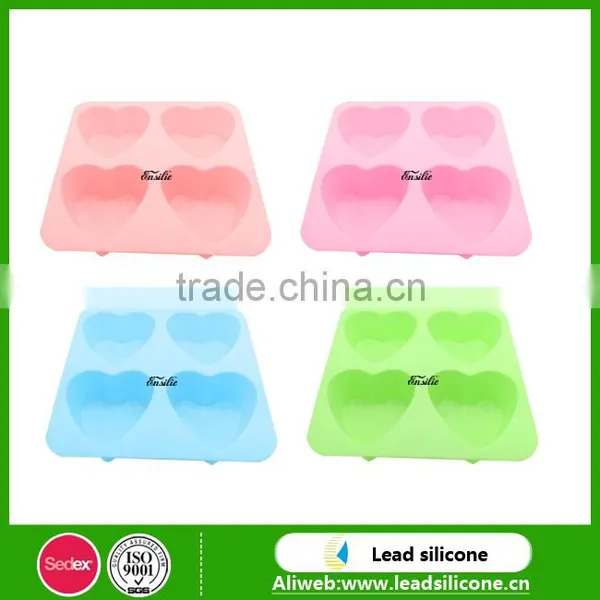 100% Food Grade Recycling Heart Combination Shape Silicone Cake Mold photo-3