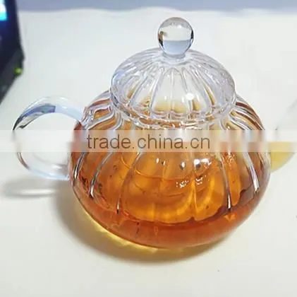 Haonai Wholesale FDA Embossed Clear Glass Tea Set photo-4