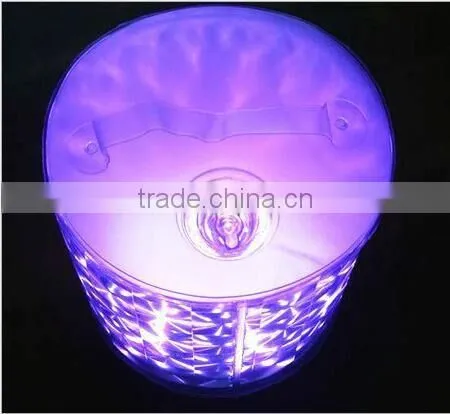 Factory Direct Sale Foldable Solar Inflatable Camping LED Lamp Outdoor Waterproof Portable Camping Colorful Night Light photo-2