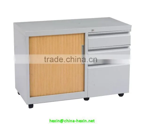 Steel Glass Filing Cabinet Steel Bookcase Metal Lower Glass Cupboard photo-4