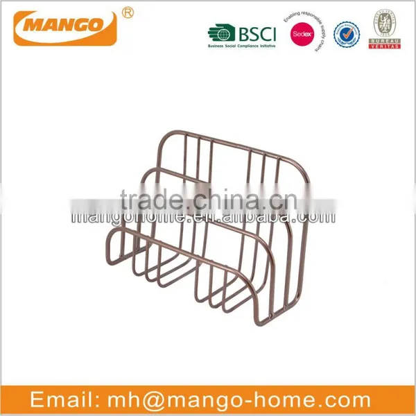 Gold Iron Office Table Letter Holder photo-3