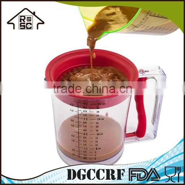Reliable Company Grease Gravy Separator Plastic, Fat Gravy Separator 4 Cup, Oil Gravy Separator Kitchen photo-3