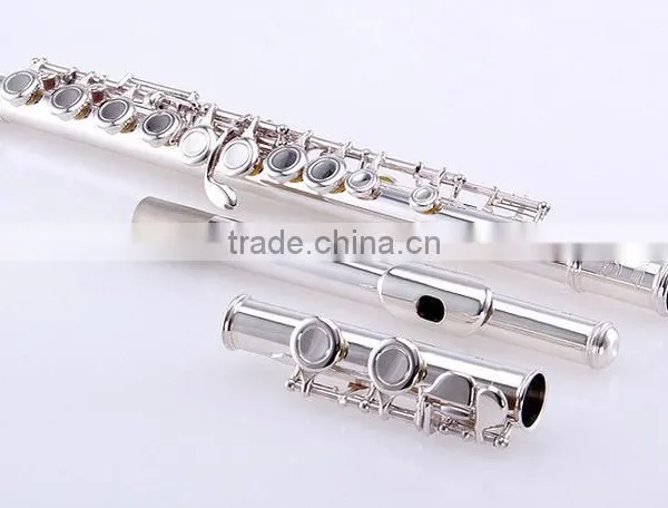 16 closed holes C key metal flute