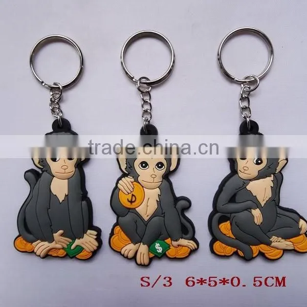 Fashion Low Price New Rubber Monkey Keychain for Russia New Year photo-5