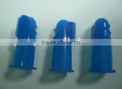 Best Selling China Travel Toothbrush Finger Chewable Rubber Bristle Clear Silicone Adult Toothbrush photo-5