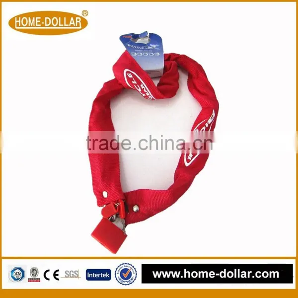 Small Chain Combination Iron Chain Black Key Motorcycle Disc Lock photo-6