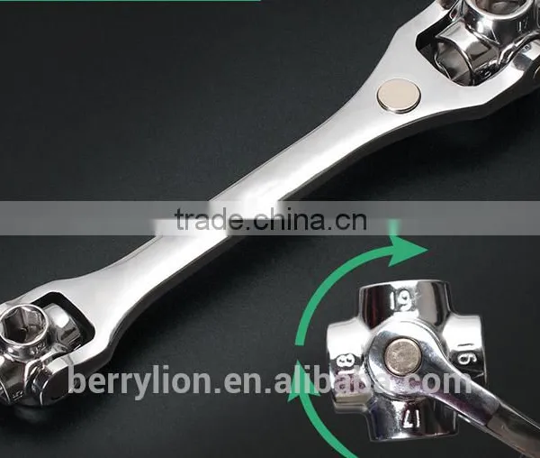 Berrylion 8 in 1 Socket Wrench 12-19mm Socket Wrench CR-V Socket Wrench photo-2