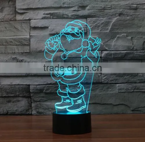 New Santa Claus 3D Touch Table Lamp Creative Lamp LED Lamp Vision Night Light photo-5
