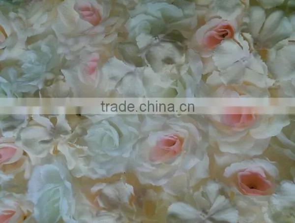 High Quality Customized 50*50c Rose Artificial Flower Wall for Wedding Decoration Stage Background Decoration photo-3
