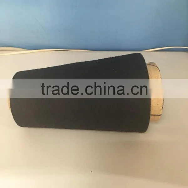 100% Polyester Spun Yarn (Close Virgin) Black 30s/1 photo-2