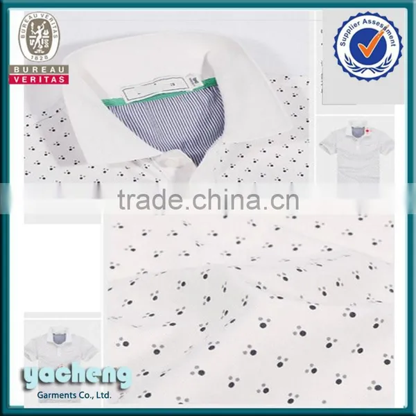 Fashion Custom Collar Print Men Polo T-shirt photo-5