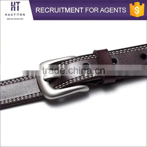 HAUTTON Brand Fashion Casual Ladies Alloy Pin Buckle Waist Belts Hot Sale Woman Genuine Split Cow Leather Belt photo-5