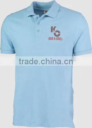 Sreen Printing Polo t Shirt, Men Polo Shirt, Short Sleeve 100% Polyester photo-3