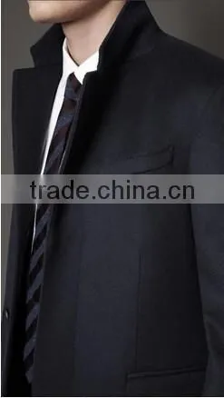2014 Men Coat High Quality Wool Fabric photo-3