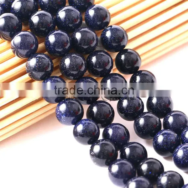 4-12 mm Semi Precious Blue Sand Beads Strand Wholesale Blue Sand Stone Beads High Grade Stone Beads for Bracelets photo-3