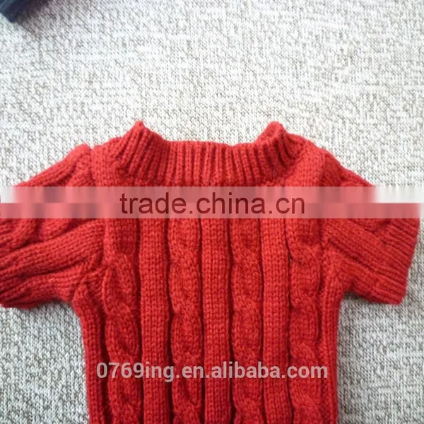 Decoration Bear Toy's Red Knitted Sweater Toy Doll Wear With Red Sweater photo-2