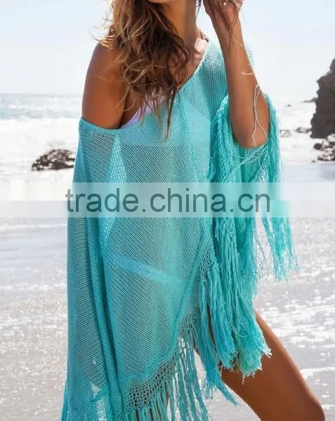 EY0003A 2016 Factory Design Wholesale Women Cool Patterned Beach Smock photo-3