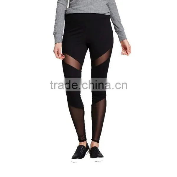 2017 Perfect Fit Custom New Mix Women's Fitness Yoga Legging With Mesh Yoga Pants Wholesale photo-2