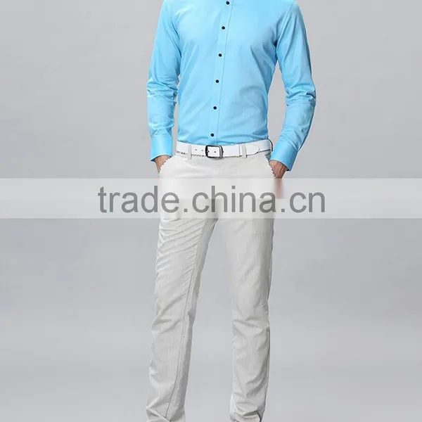 High Quality Men Formal Shirts Welcome Man Shirt Manufacturer photo-5