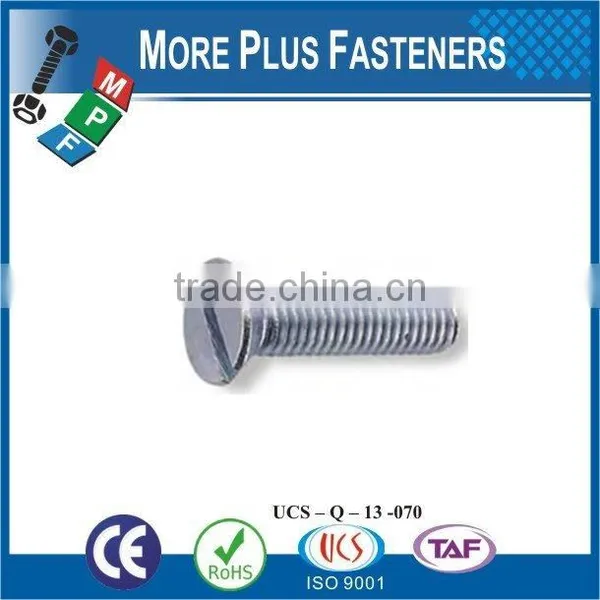 Made in Taiwan High Quality Stainless Steel Machine Screw Flat Head Screw Slotted Screw photo-4