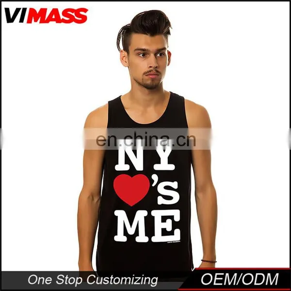 Cheap Custom Printed Singlets Men Blank Tank Top