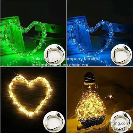 Flexible LED Copper Wire Light, Christmas Holiday Decorative Rope Lighting, Waterproof Party RGB Lights photo-3