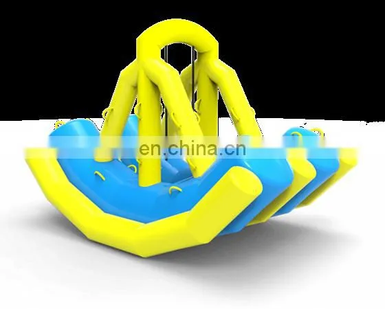 2017 Newest Design Commercial Double Row Water Park Inflatable Seesaw Game photo-3