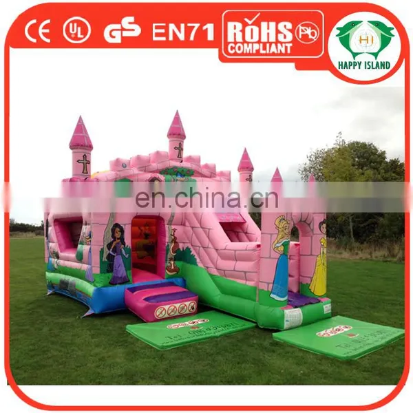 HI Pink Fairy Tale World Commercial Inflatable Jumping Castle for Baby Girl photo-2