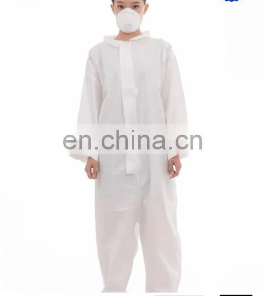 Safety pp Nonwoven Disposable Coverall Without Hood photo-2