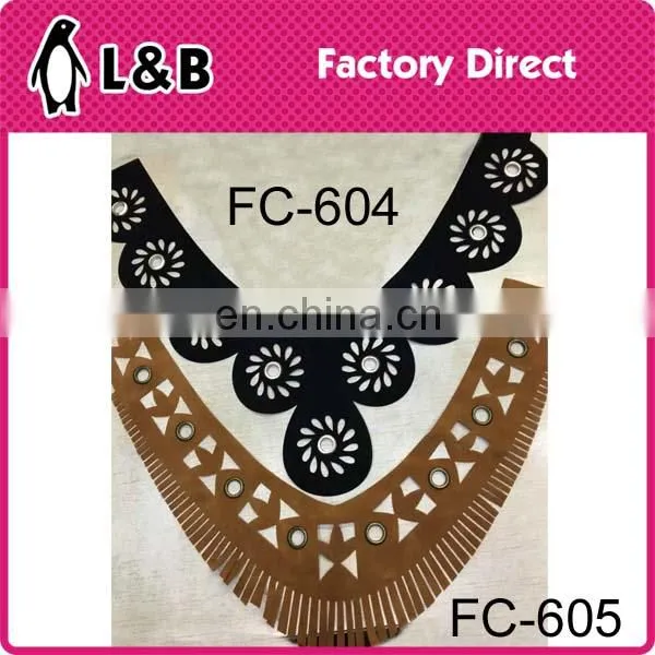 Latest Black Fabric Hollow Pattern Fashion Collar Designs photo-6