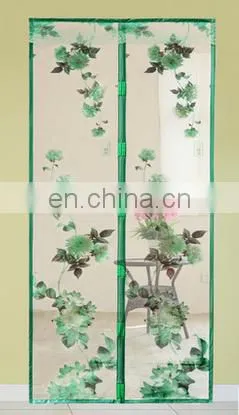 2017 Magnetic Screen Door 100% Polyester Mesh Net Anti Mosquito With Automatic Closing Door Screen photo-3