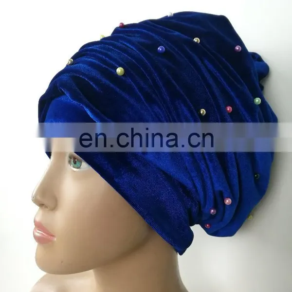 Tokay New Arrival Beaded Turban Head Wrap for Party photo-4