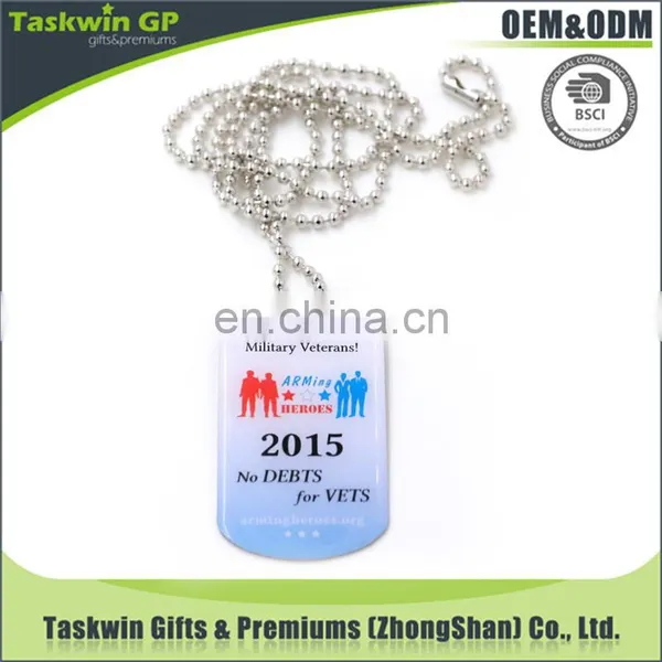 Metal Dog Tag With Chain, Metal Dog Tag With Printing Logo, Custom Sublimated Dog Tag for Sale photo-4