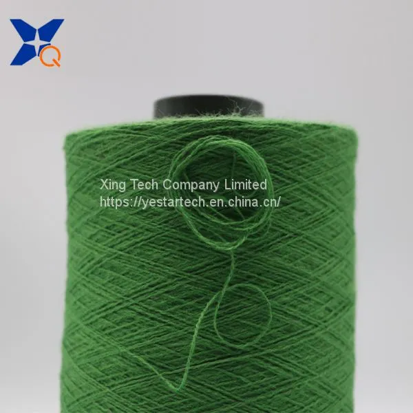 Green Nm26/2plies 7% Stainless Steel Fiber Blended With 93% Solid Acrylic Fiber for Knitting Touchscreen Gloves-XT11024 photo-4