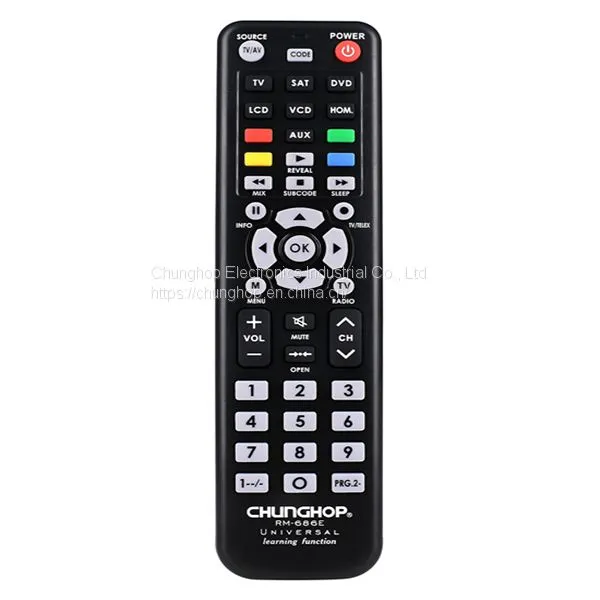 RM-686E Factory Custom Universal TV Remote Control Infrared Multi-Function Set Top Box Remote With Learning Functions