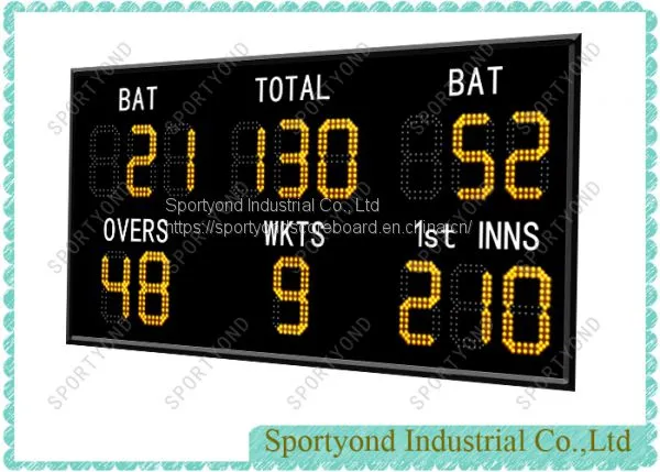 Electronic Cricket Scoreboard