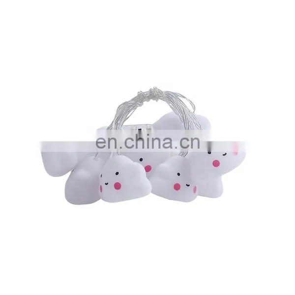 Lovely Smiling Cloud Style 10 Lights Kids Battery String Lights photo-4