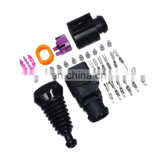 Free Shipping! 6 Way 3B0973813,1J0973713 Female Male Temp Sensor Plug Waterproof Connector Kits Universal photo-4