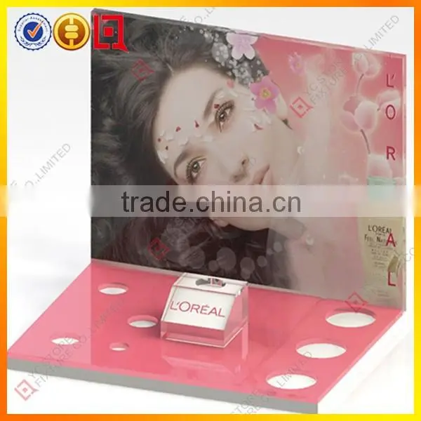 Popular Acrylic Tabletop Black Cosmetic Display, Cosmetic Display Stand photo-2