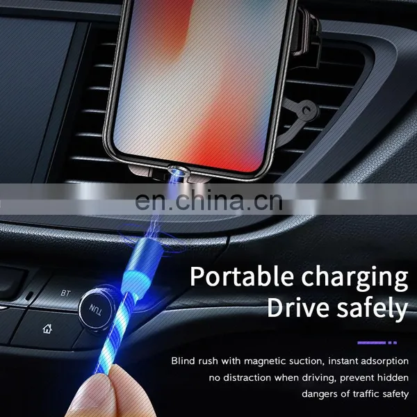 Golden SKY Colorful Data Line Newest 2020 Shenzhen Fast Charging Line Nylon 1m Mobile Phone Magnetic Suction Shenzhen Data Line photo-2