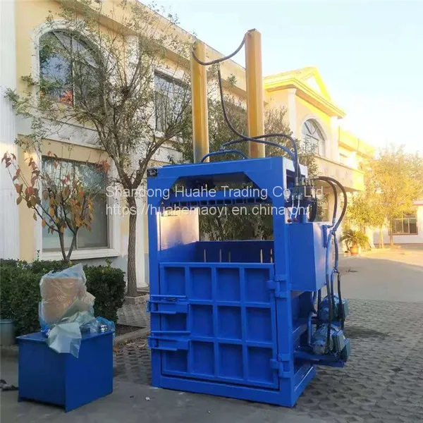 Semi Automatic Vertical Hydraulic Waste Paper Carton Packer Can Beverage Bottle Compression Woven Bag Clothing Sponge Packing photo-3
