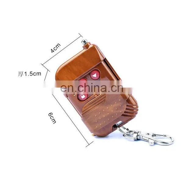 433.92MHZ Wireless Remote Control Push Cover 4 Key Mahogany Fixed Code RF Remote Control photo-2