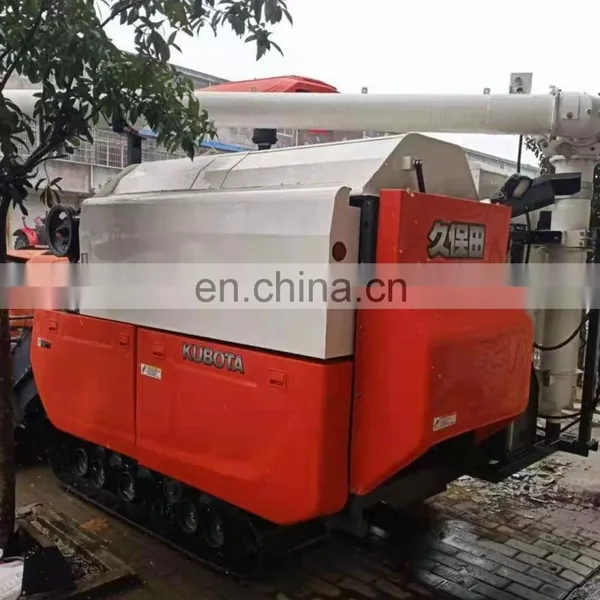 Second Hand Kubota Harvetser Used Rice Combine Harvester Japanese Brand Kubota 90% New photo-3