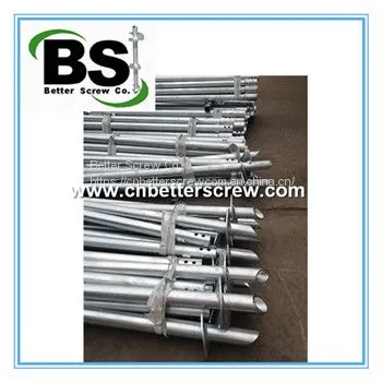 Reliable Quality Square Bar Shaft Helical Piles Round Hot Dipped Zinc Coating OEM Manufacturer Painted photo-4